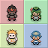 Pokémon SM/USUM Characters and Trainers OW Sprites in Gen III Style