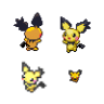 Spiky-Eared Pichu Sprites